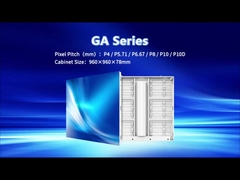 जीए पी10 डीआईपी आउटडोर फिक्स्ड एलईडी स्क्रीन 1000निट्स चमक 960*960 मिमी