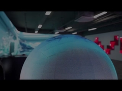 P2.0mm एलईडी गोलाकार स्क्रीन श्रृंखला 360 डिग्री पूर्ण दृश्य प्रदर्शन आकार अनुकूलित