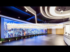 घालो सीरीज़ 1000*250mm 750*250mm इनडोर लंबी पट्टी एलईडी डिस्प्ले त्वरित दीवार-माउंटेड इंस्टॉलेशन के साथ (P1.25, P1.56, P1.953mm)