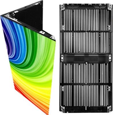 उच्च चमक डिजिटल पारदर्शी एलईडी डिस्प्ले P15.6mm IP65 500*1000mm