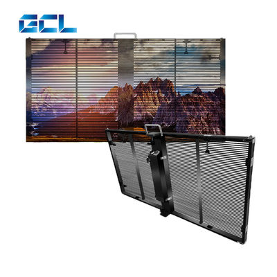 उच्च परिभाषा GCL P3.9 पारदर्शी एलईडी डिस्प्ले जलरोधक आसान स्थापना