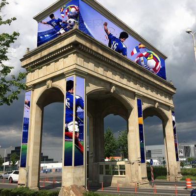 पी6 एलईडी विज्ञापन स्क्रीन चमकदार एनीमेशन और 6000nits चमक के लिए बिलबोर्ड