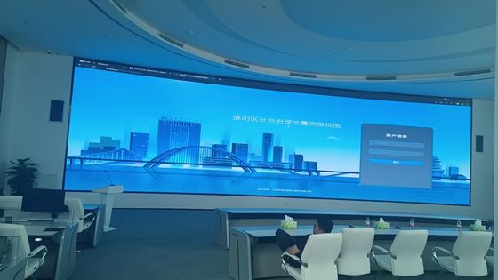 घलो 1000 * 250 मिमी हल्के दीवार घुड़सवार त्वरित स्थापना इनडोर पी 1.953 मिमी एलईडी डिस्प्ले स्क्रीन