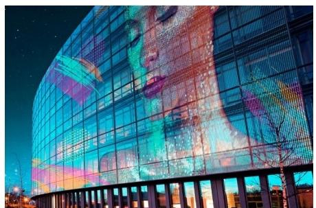P15.625-31.25mm Is Suitable For Large-scale Outdoor LED Advertising Screens On Glass Curtain Walls That Are Viewed From A Long Distance