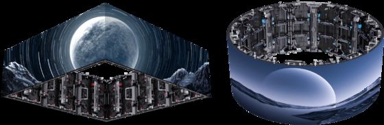 स्टेडियम परिधि एलईडी डिस्प्ले, डाई-कास्टिंग एल्यूमीनियम कैबिनेट और स्टेज चर्च ब्रॉडकास्टिंग स्टूडियो के लिए 500*500 मिमी/500*1000 मिमी आकार के साथ