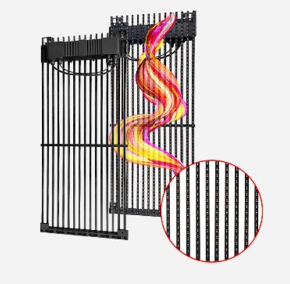 बाहरी उच्च पारगमन IP65 संरक्षित Gmesh-T ग्रिड स्क्रीन, भवन अग्रभागों के लिए फ्रंट मेंटेनेंस डिज़ाइन के साथ